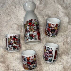 Lucky  Cat  Sake Set